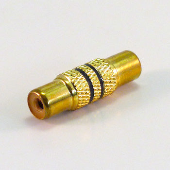 RCA Female Jack to RCA Female Jack-Gold Adapter