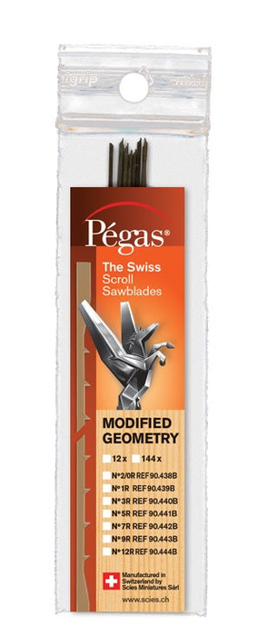 Pegas Modified Geometry 5" Long Scroll Saw Blades