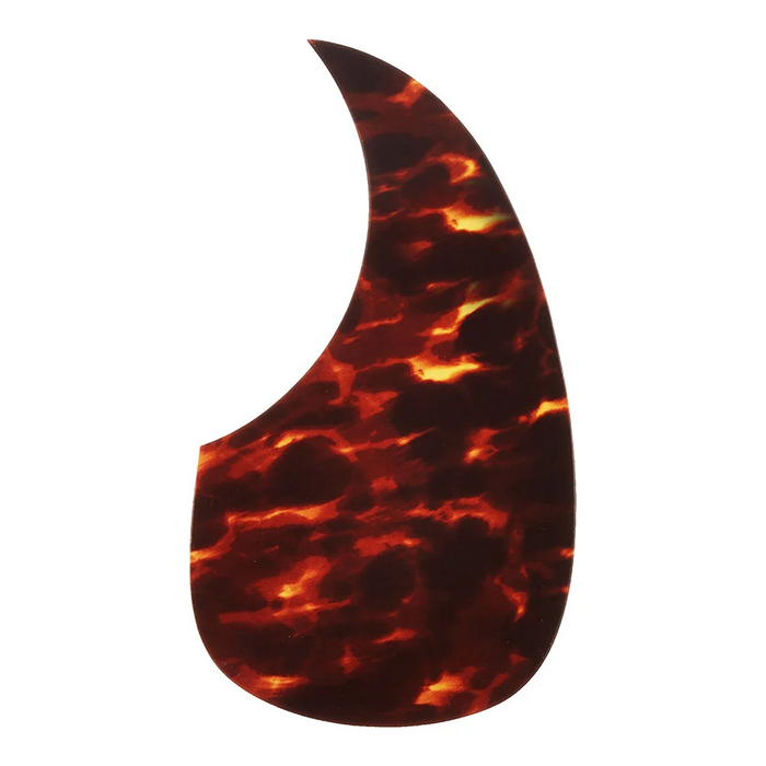 Vinyl Pickguard (self-adhesive) Martin Style Teardrop - Dark Brown Tortoise