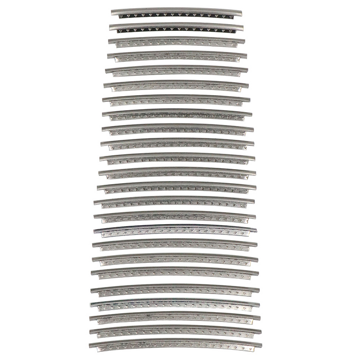 Fretwire - Precut Stainless Steel Medium, 24 pieces 43-53mm long x 2.4mm wide x 1.2mm crown