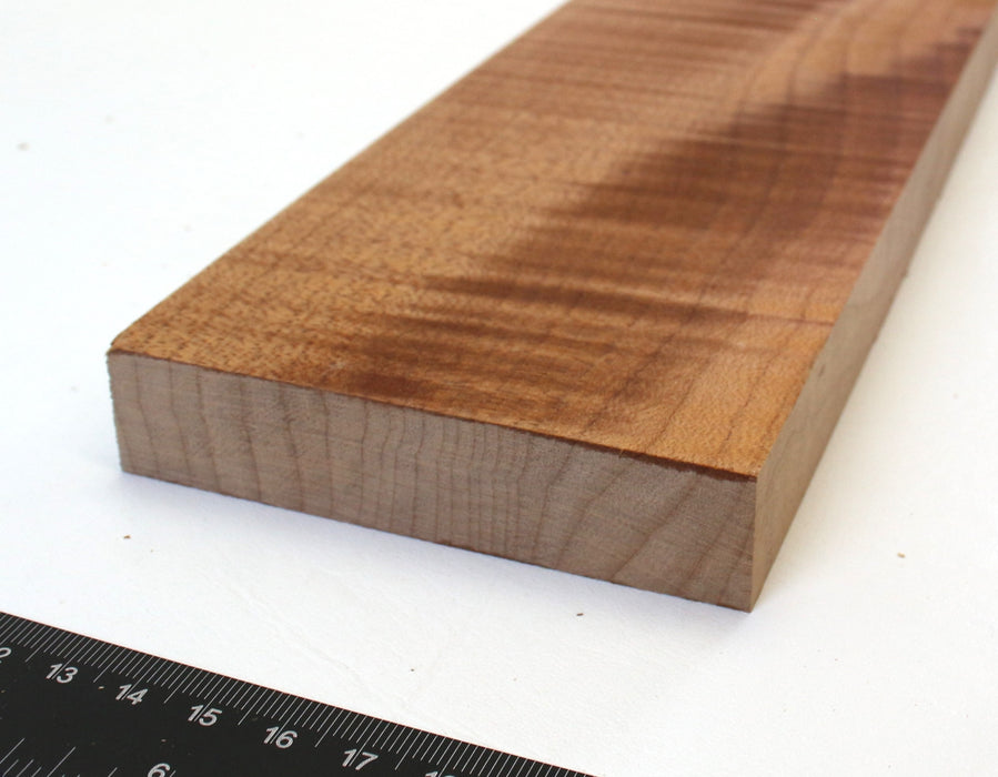 Maple Flame Roasted Neck Blank, 2A+ Highly Figured, 35" x 3.7" x .8" Thick - Stock #42658