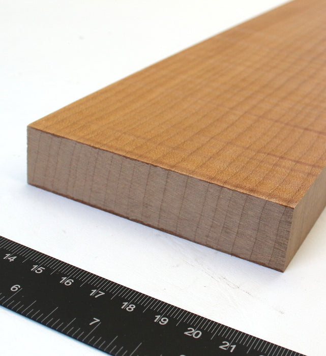 Maple Flame Roasted Neck Blank, 3A Very Highly Figured, 34.4" x 3.7" x .9" Thick - Stock #42657
