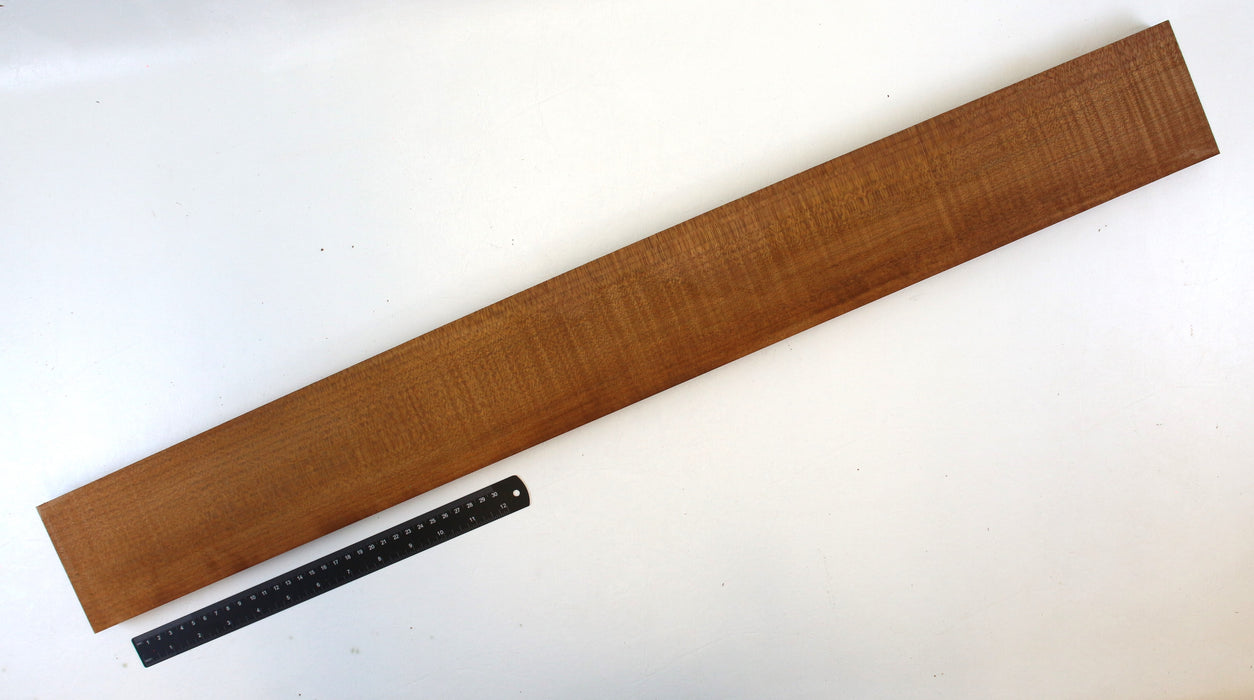 Maple Flame Roasted Neck Blank, 3A Highly Figured, 35" x 4" x 1" Thick - Stock #42655