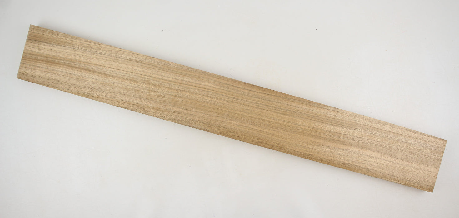 New Guinea Walnut Neck Blank, 32.4" x 4.1" x 0.9" Thick - Stock #41310