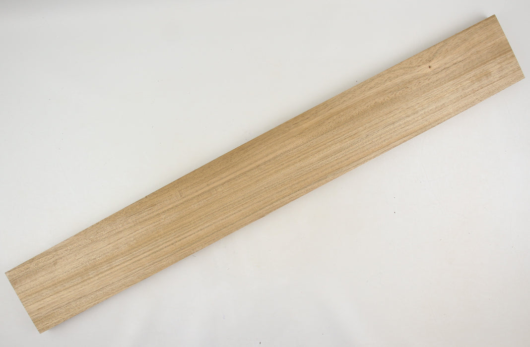 New Guinea Walnut Neck Blank, 32.4" x 4.1" x 0.9" Thick - Stock #41310