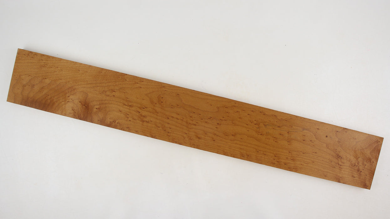 Eastern Rock Maple Birdseye Neck Blank, Roasted, 29.5" x 4.3" x 0.8" Thick - Stock #41309