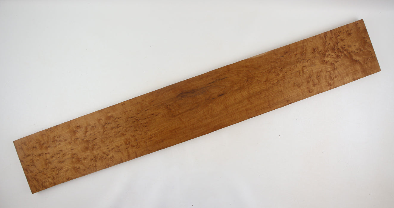 Eastern Rock Maple Birdseye Neck Blank, Roasted, 37.5" x 5.6" x 0.8" Thick - Stock #41308