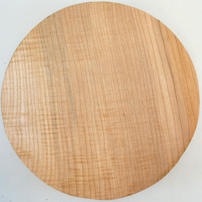 Maple Round, Highly Figured, 12" x 3.2" Thick - Stock #42687