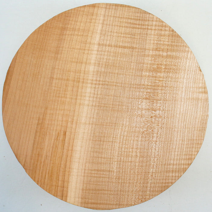 Maple Round, Highly Figured, 12" x 3.2" Thick - Stock #42687