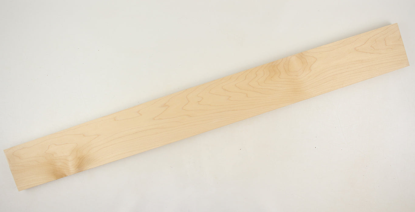 Eastern Rock Maple Neck Blank, 34.3" x 3.7" x 0.9" Thick - Stock #41299