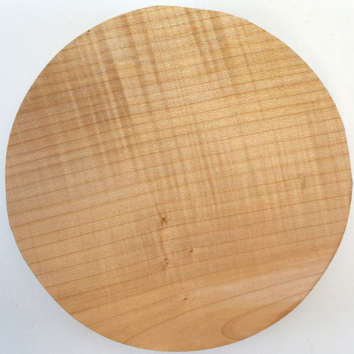 Maple Round, Highly Figured, 10.8" x 2.8" Thick - Stock #42705