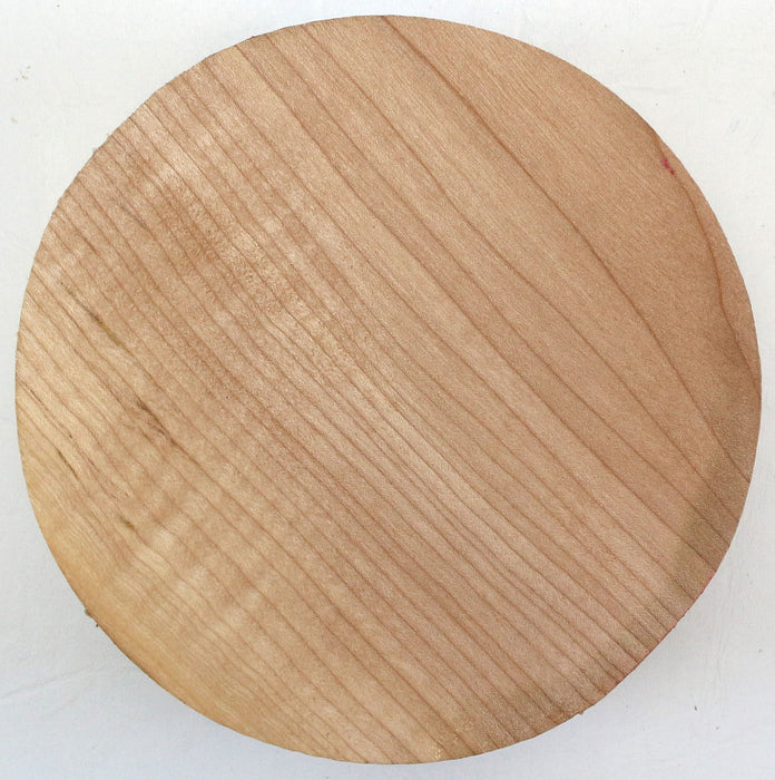Maple Round, Figured, 6.1" x 2.3" Thick - Stock #42727