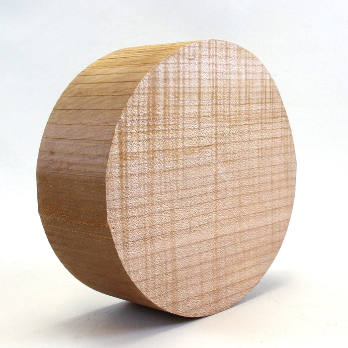 Maple Round, Highly Figured, 6" x 2.4" Thick - Stock #42743