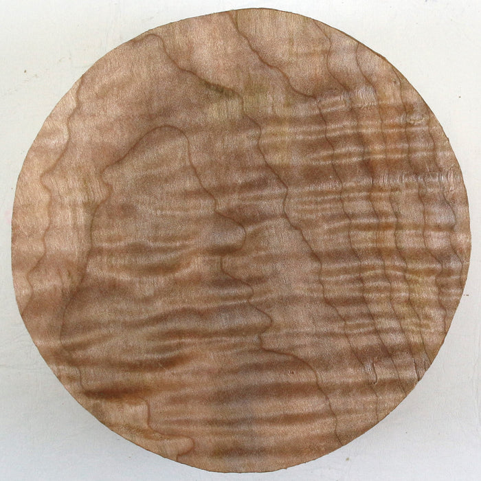 Maple Round, Highly Figured, 5.8" x 1.8" Thick - Stock #42741