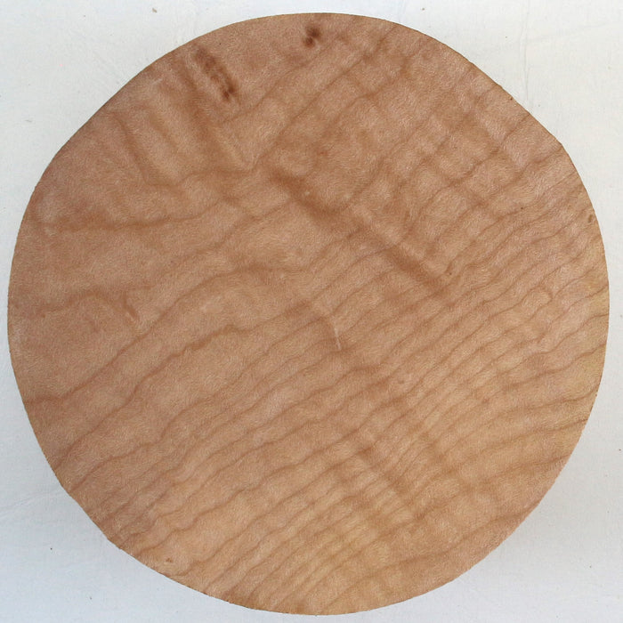 Maple Round, Highly Figured,6" x 2.4" Thick - Stock #42740
