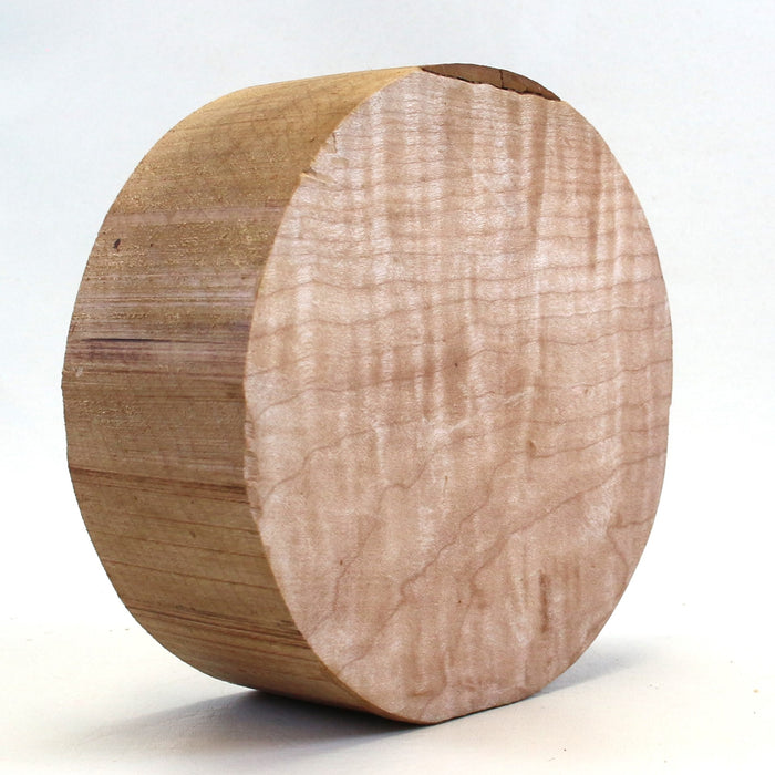 Maple Round, Highly Figured,6" x 2.4" Thick - Stock #42740