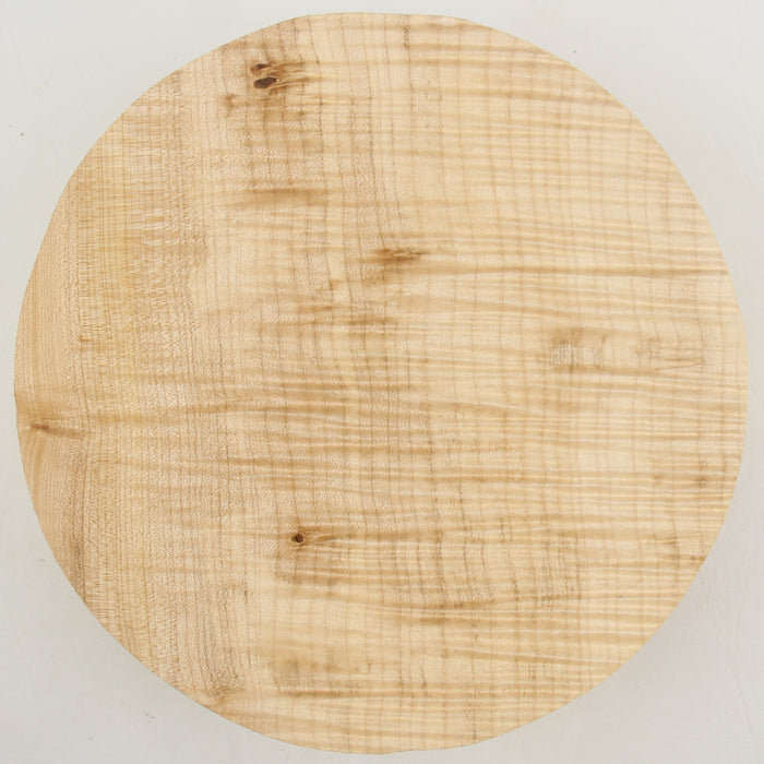 Maple Flame Round, Highly Figured, 9.1" x 2.6" Thick - Stock #41346