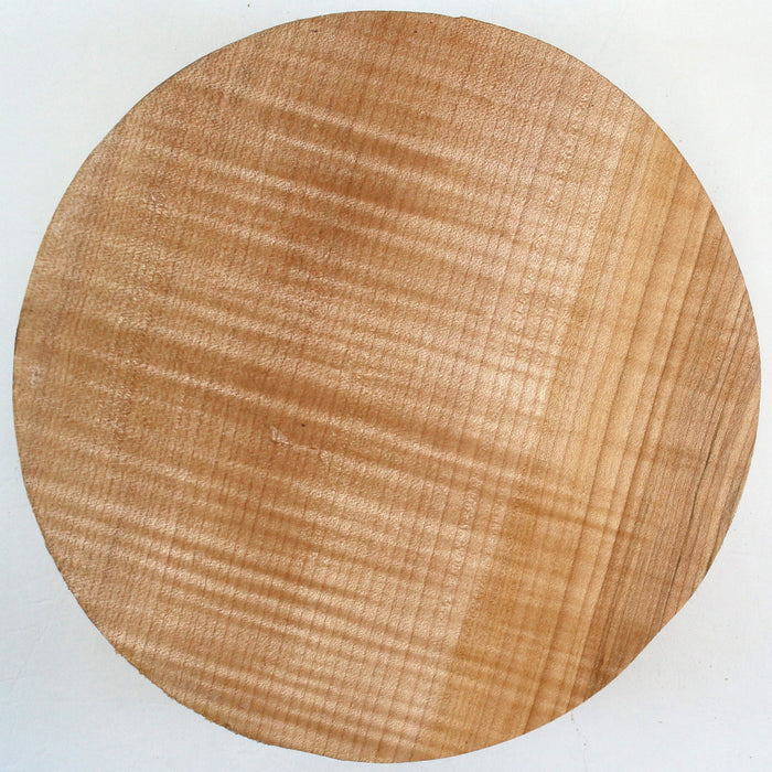 Maple Round, Figured, 11" x 3.7" Thick - Stock #42738
