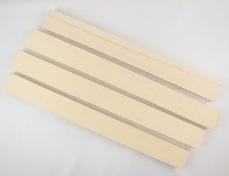 Engelmann Spruce Bracewood, 4 blocks, 20.1" x 2.2" x 1.1" Minimum - Stock #41366