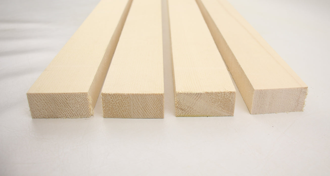 Engelmann Spruce Bracewood, 4 blocks, 20.1" x 2.2" x 1.1" Minimum - Stock #41366