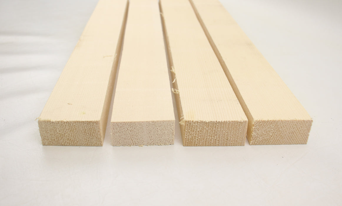 Engelmann Spruce Bracewood, 4 blocks, 22.0" x 2.2" x 1.1" Minimum - Stock #41367