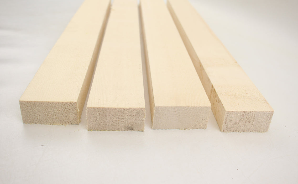 Engelmann Spruce Bracewood, 4 blocks, 20.1" x 2.2" x 1.1" Minimum - Stock #41368