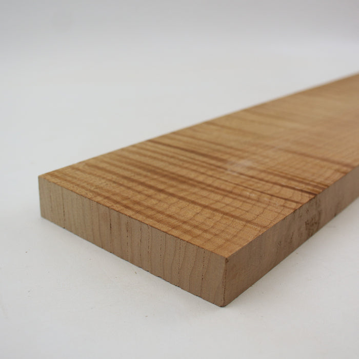 Maple Flame Roasted Neck Blank, 2A+ Figured, 29.5" x 4.1" x 0.87" Thick - Stock #41381