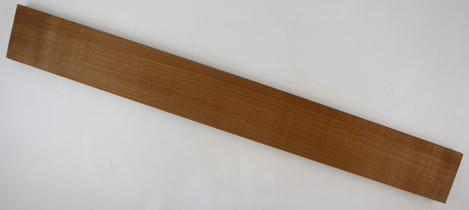 Maple Flame Roasted Neck Blank, 2A Figured, 33.4" x 3.9" x 1.06" Thick - Stock #41380