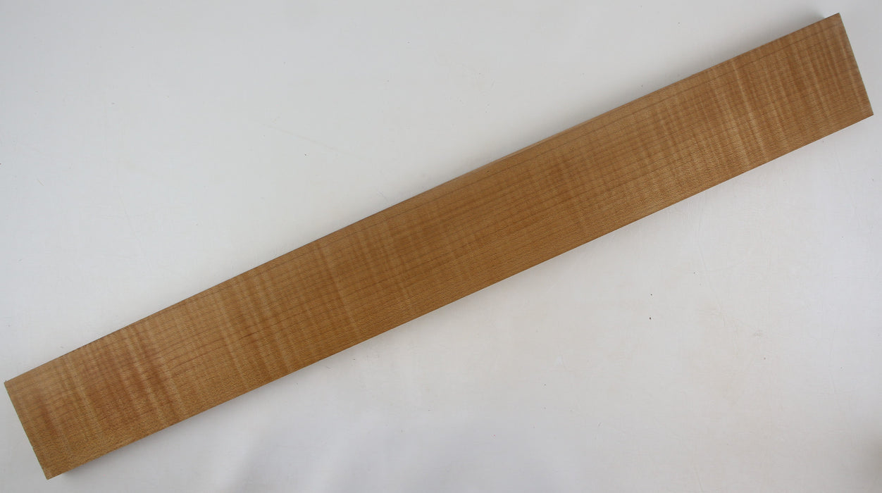 Maple Flame Roasted Neck Blank, 2A+ Figured, 33.5" x 4.0" x 1.06" Thick - Stock #41379