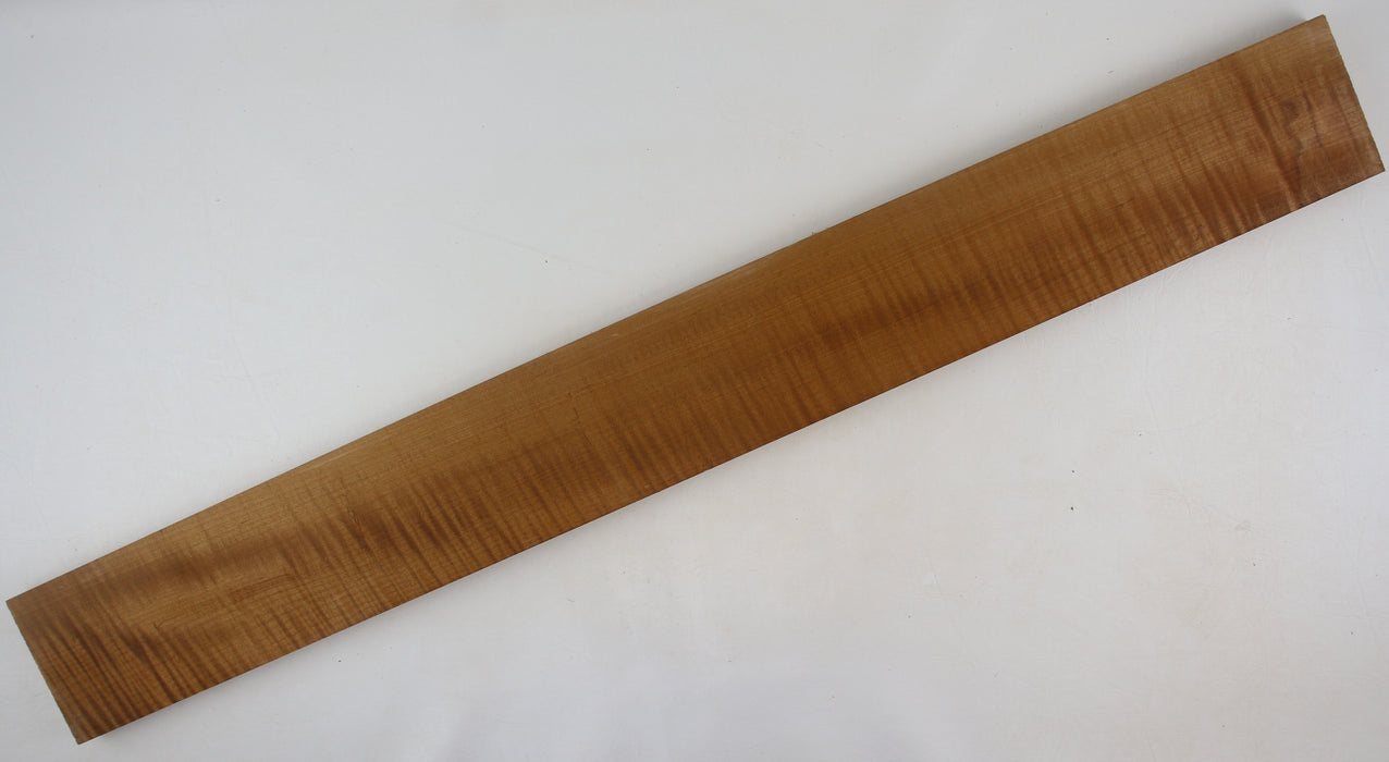 Maple Flame Roasted Neck Blank, 2A+ Figured, 28.3" x 3.9" x 1.0" Thick - Stock #41376