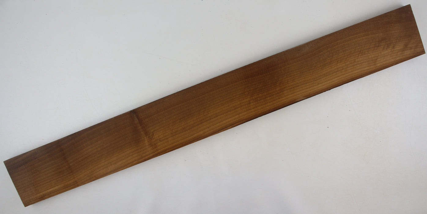 English Walnut Roasted/Torrefied Neck Blank, 35.6" x 4.2" x 1.0" Thick - Stock #41398