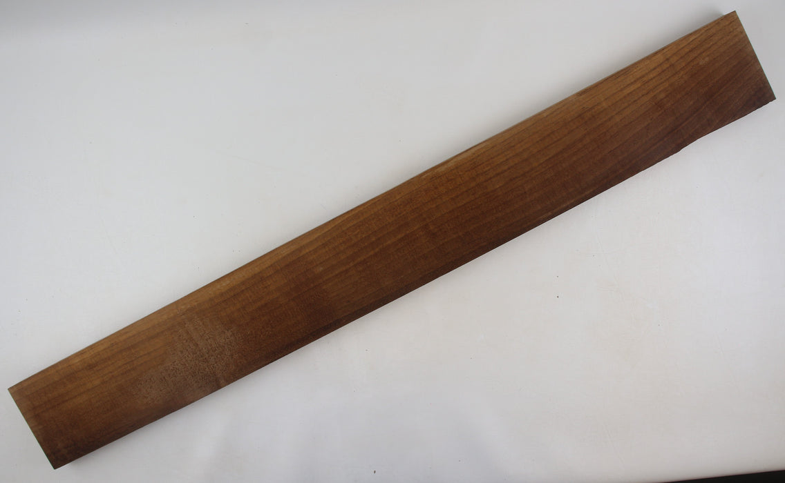 English Walnut Roasted/Torrefied Neck Blank, 35.4" x 4.1" x 1.0" Thick - Stock #41395