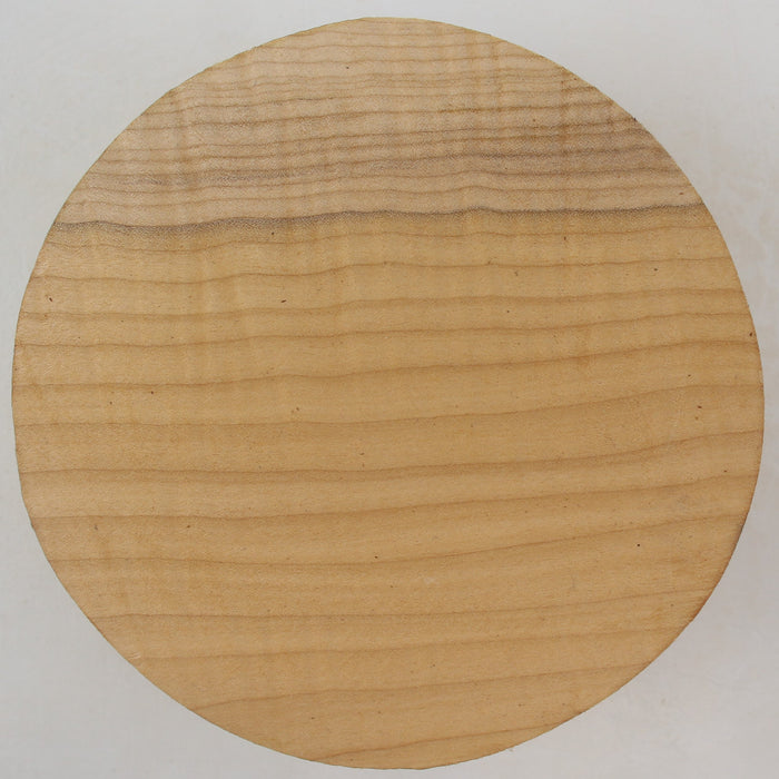 Maple Flame Round, Figured, 5.9" x 2.4" Thick - Stock #41408