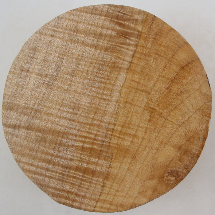 Maple Flame Round, Highly Figured, 5.9" x 2.2" Thick  - Stock #41406