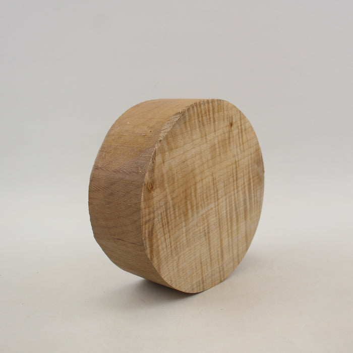 Maple Flame Round, Highly Figured, 5.9" x 2.2" Thick  - Stock #41406