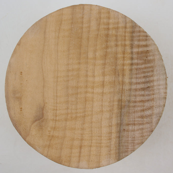 Maple Round, Highly Figured, 5.9" x 2.4" Thick  - Stock #41405