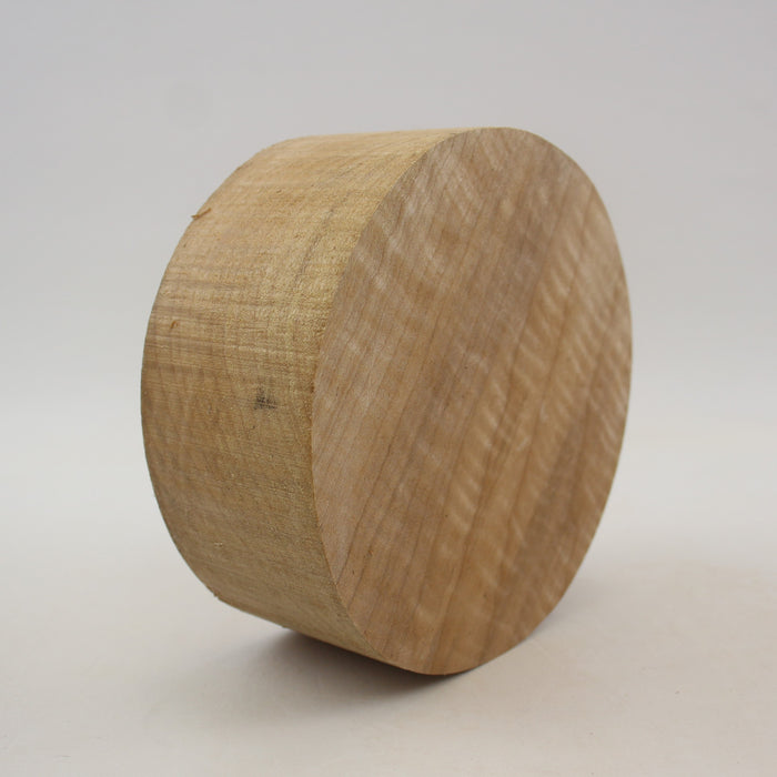 Maple Round, Highly Figured, 5.9" x 2.4" Thick  - Stock #41405