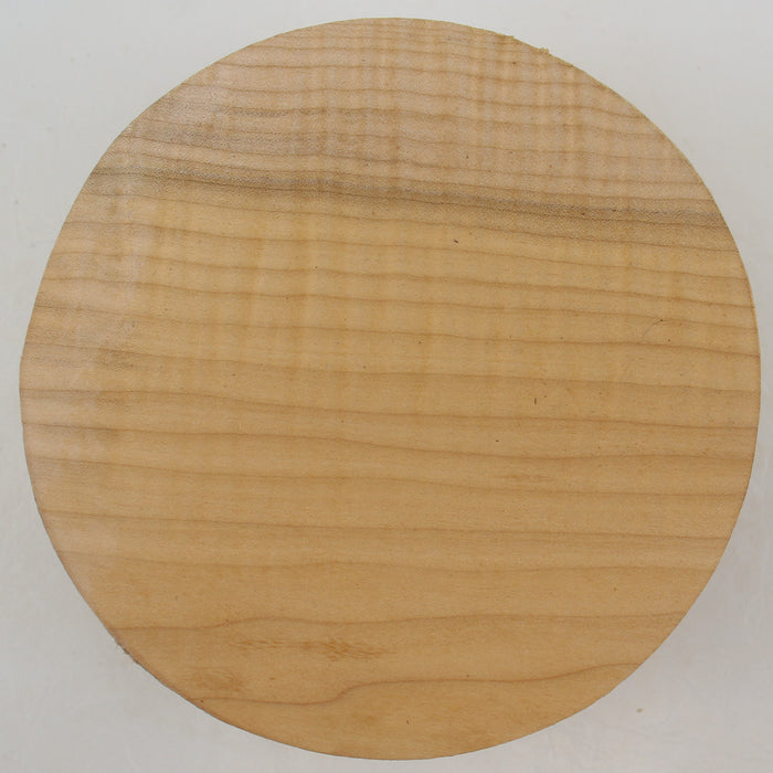 Maple Flame Round, Figured, 5.9" x 2.4" Thick  - Stock #41404