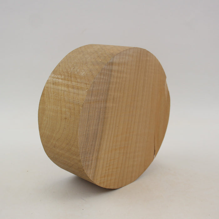 Maple Flame Round, Figured, 5.9" x 2.4" Thick - Stock #41400