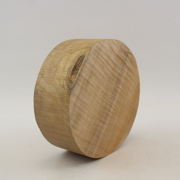 Maple Flame Round, Highly Figured, 6.0" x 2.3" Thick  - Stock #41399