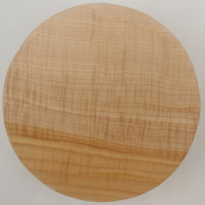 Maple Flame Round, Very Highly Figured, 8.0" x 2.2" Thick - Stock #41415