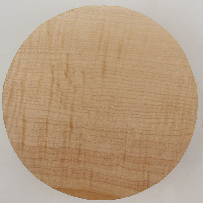 Maple Flame Round, Very Highly Figured, 8.0" x 2.2" Thick - Stock #41415