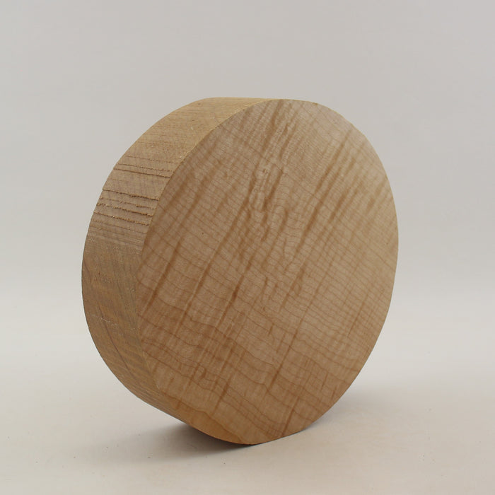 Maple Flame Round, Very Highly Figured, 8.0" x 2.2" Thick - Stock #41415