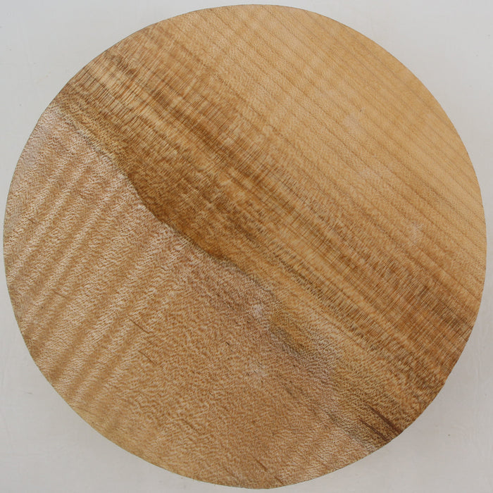 Maple Flame Round, Very Highly Figured, 8.9" x 2.4" Thick  - Stock #41419