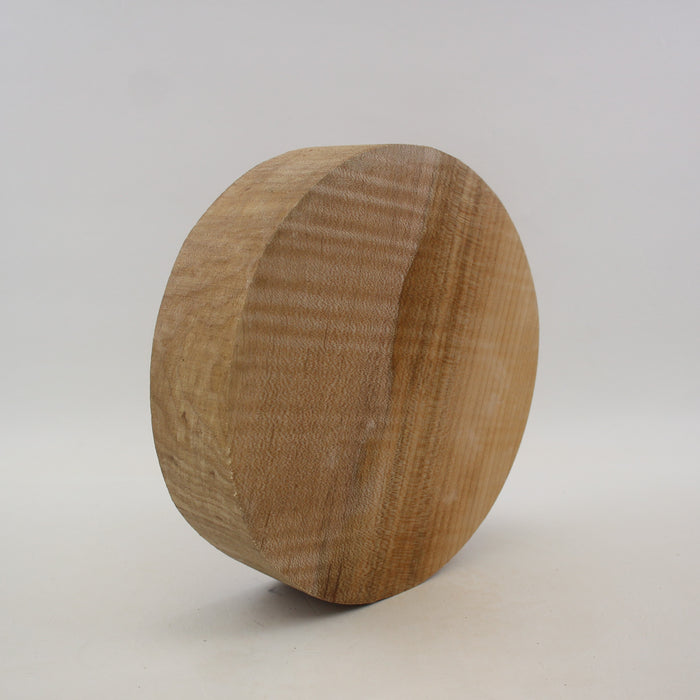 Maple Flame Round, Very Highly Figured, 8.9" x 2.4" Thick  - Stock #41419