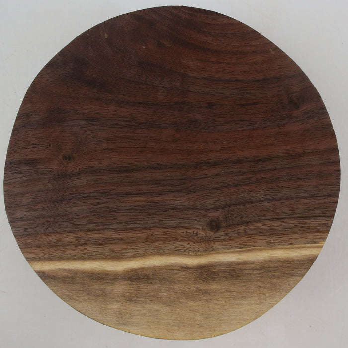 Black Walnut Round, 7.9" x 2.8" Thick - Stock #41421