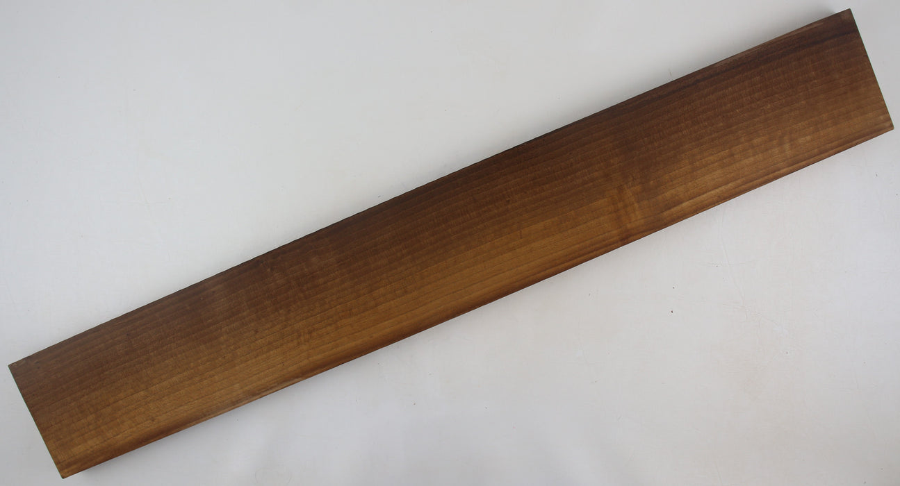 English Walnut Roasted/Torrefied Neck Blank, 33.1" x 4.6" x 1.1" Thick - Stock #41396