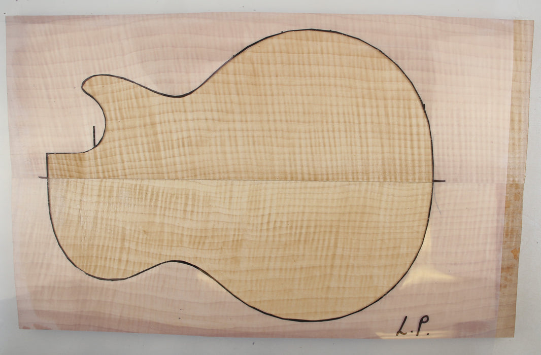 Maple Flame Archtop Back/Carve Top, 4A Very Highly Figured, 2.2cm (.8") Thick - Stock #41489