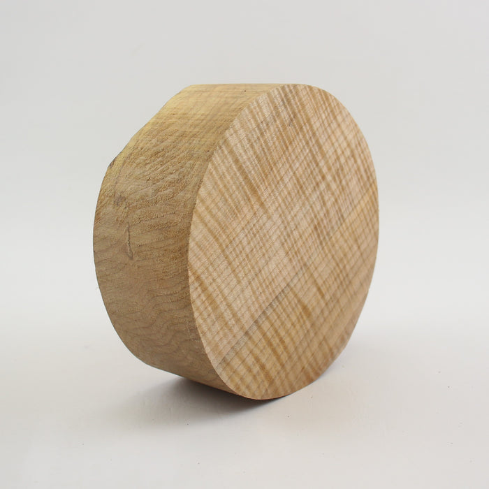 Maple Flame Round, Exceptionally Figured, 5.9" x 2.4" Thick - Stock #41536