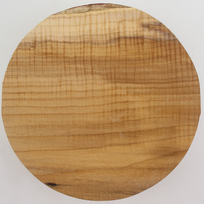 Maple Flame Round, Highly Figured, 10.9" x 3.6" Thick - Stock #41539